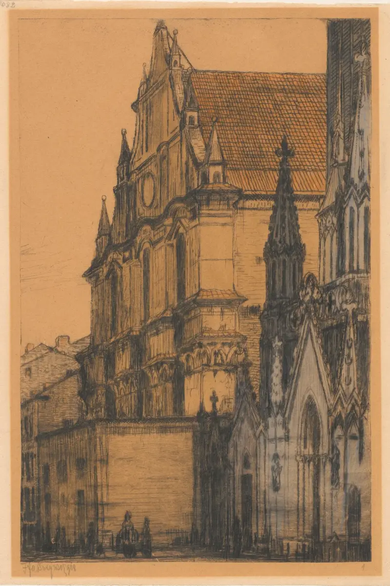 The Piarist Church av Feliks Jabłczyński