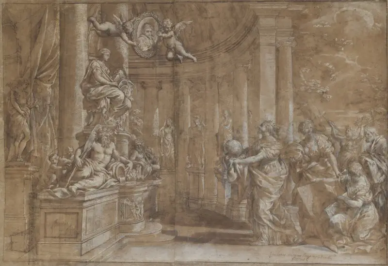 Allegori till ära för kardinal Antonio Barberini den yngre (1607–1671) av Pietro da Cortona