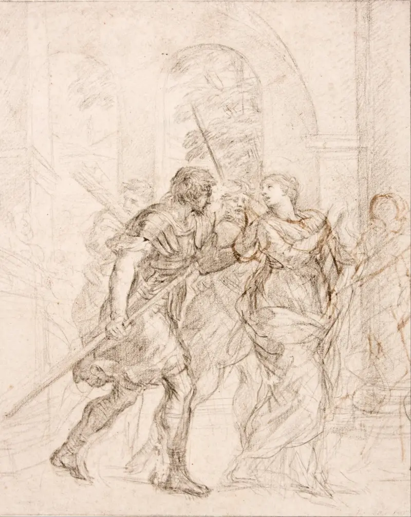 Święta prowadzona na męczeństwo, Pietro da Cortona