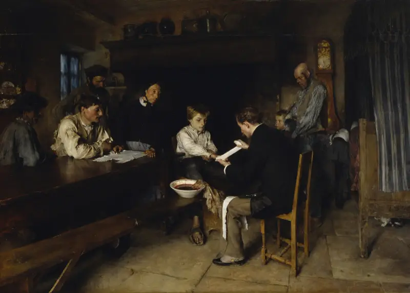 Ein Unfall von Pascal-Adolphe-Jean Dagnan-Bouveret