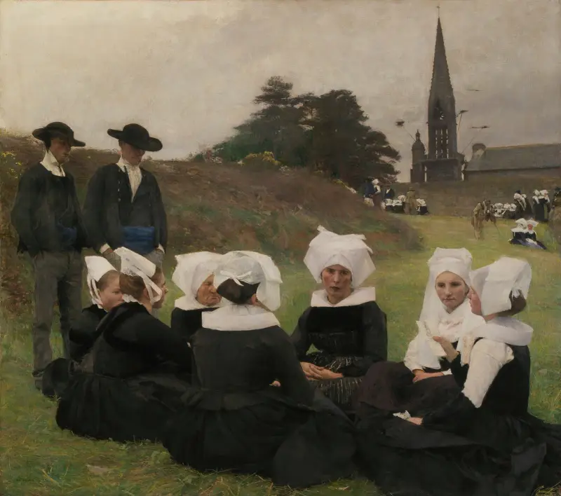 Breton Women at a Pardon av Pascal-Adolphe-Jean Dagnan-Bouveret