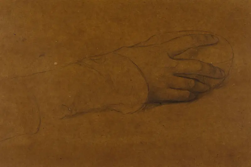 Handstudie – Nr. 2 von Pascal-Adolphe-Jean Dagnan-Bouveret