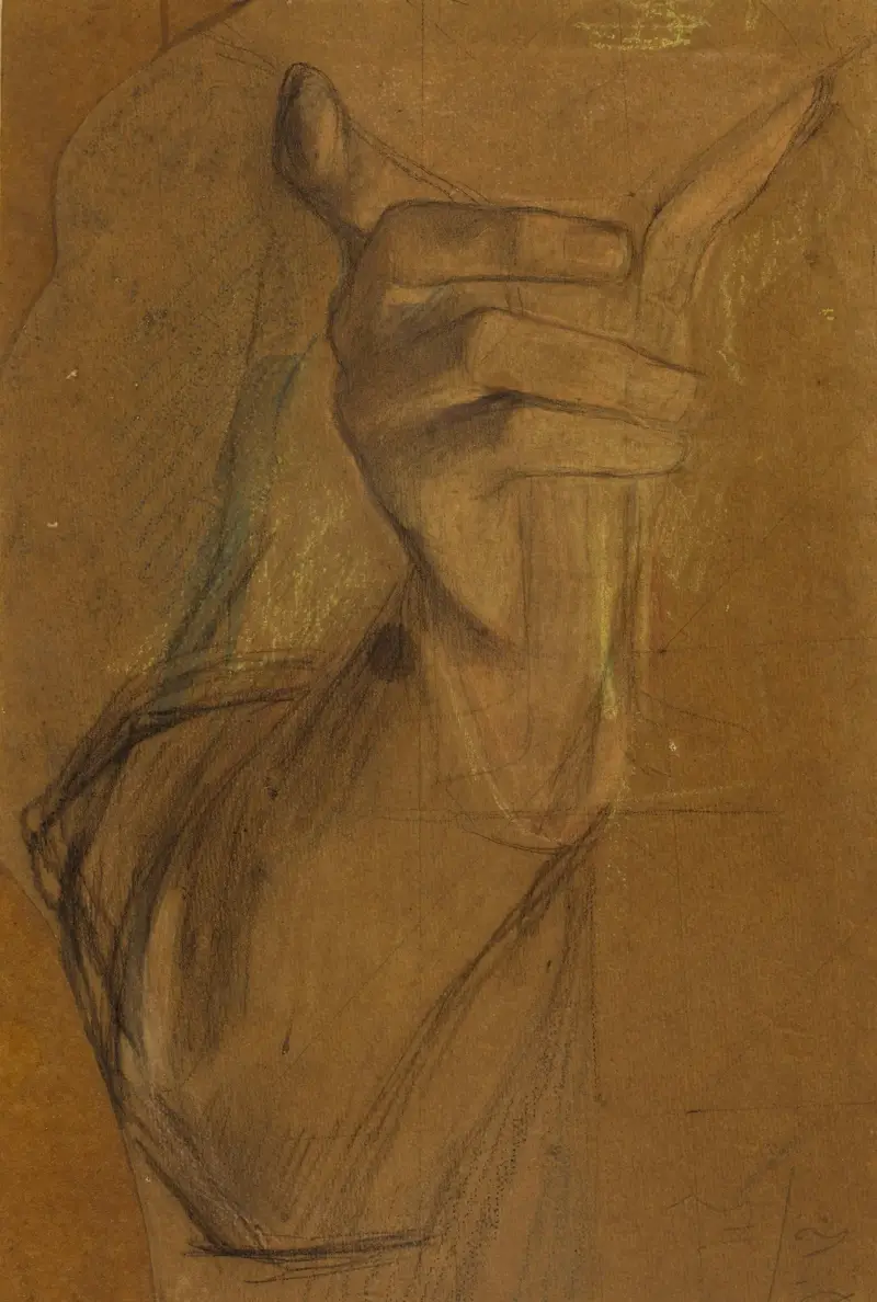 Studium dłoni – nr 1, Pascal-Adolphe-Jean Dagnan-Bouveret