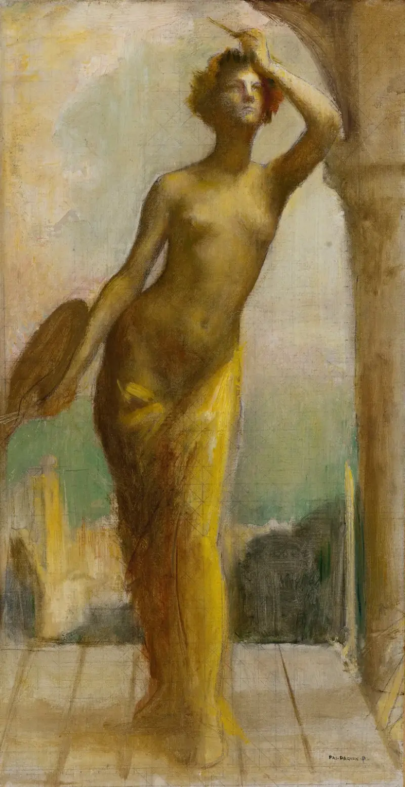 La Peinture av Pascal-Adolphe-Jean Dagnan-Bouveret