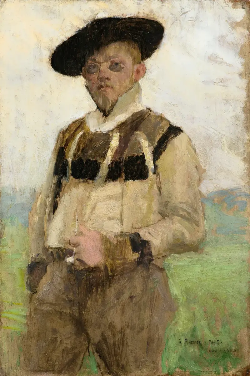 Porträtt av Jules-Alexis Muenier av Pascal-Adolphe-Jean Dagnan-Bouveret