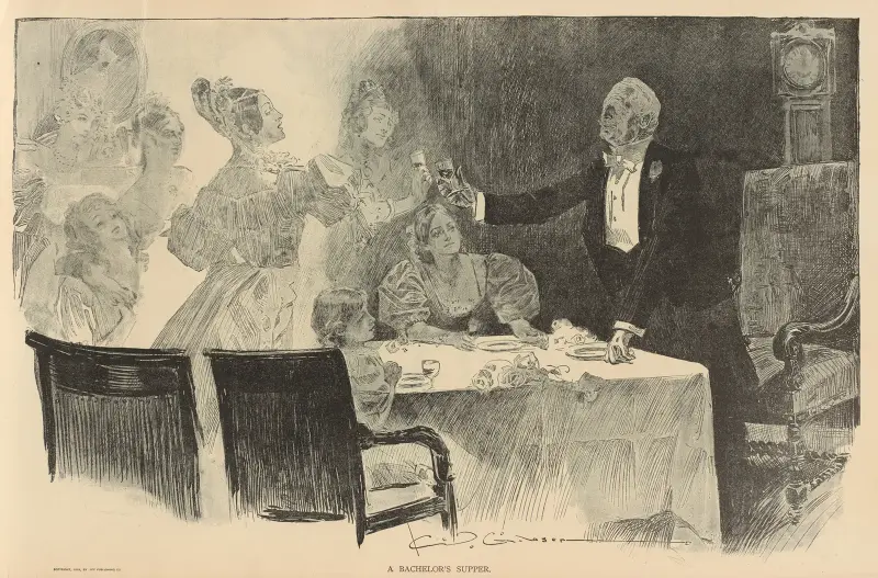 Ein Junggesellenessen von Charles Dana Gibson