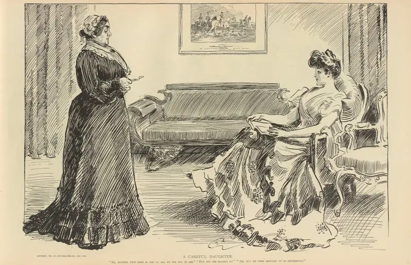 A careful daughter av Charles Dana Gibson