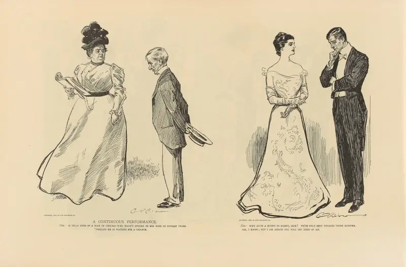 A continuous performance av Charles Dana Gibson