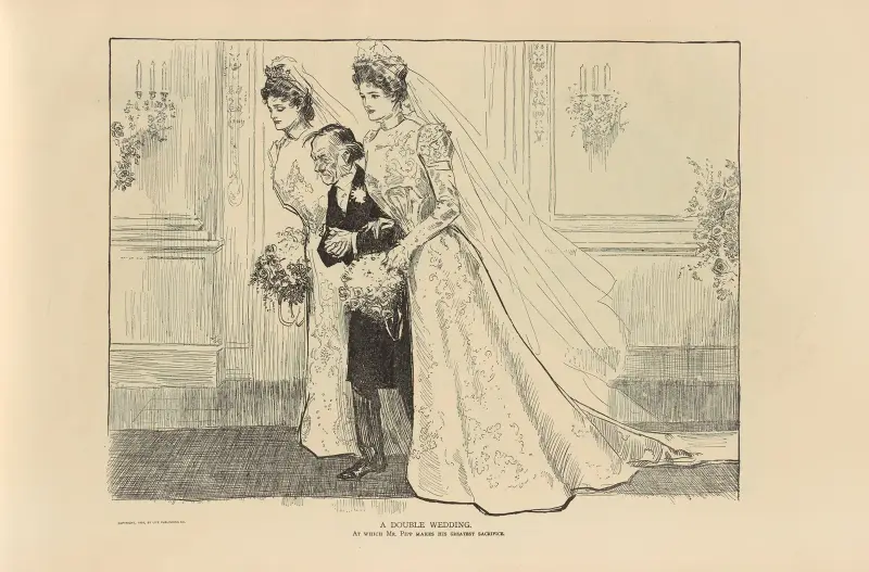 Eine Doppelhochzeit von Charles Dana Gibson
