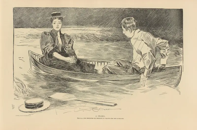 Ein Drama, 1893 von Charles Dana Gibson