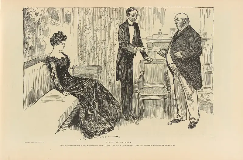 A hint to fathers av Charles Dana Gibson