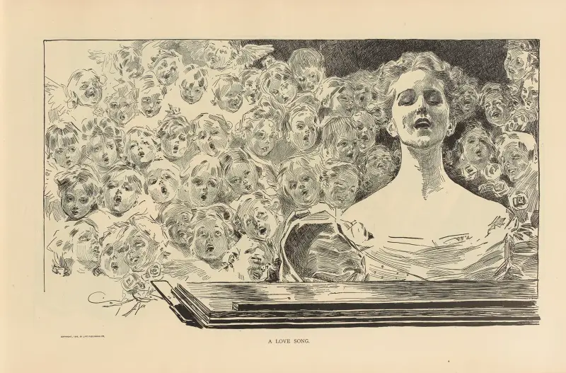 A love song av Charles Dana Gibson
