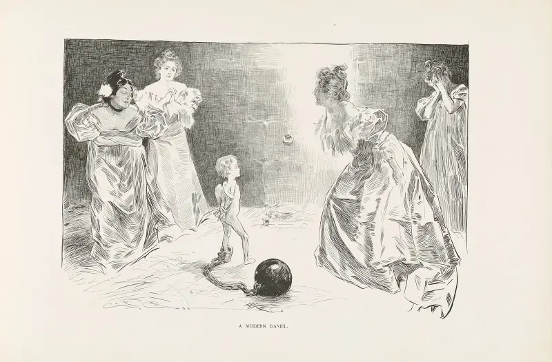 Ein moderner Daniel, 1896 von Charles Dana Gibson