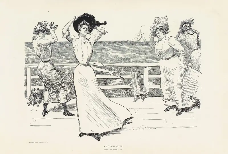En nordoststorm av Charles Dana Gibson