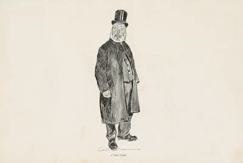 En parktalare av Charles Dana Gibson