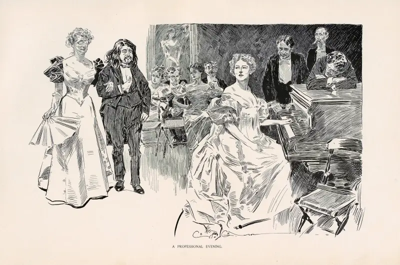 En professionell afton av Charles Dana Gibson