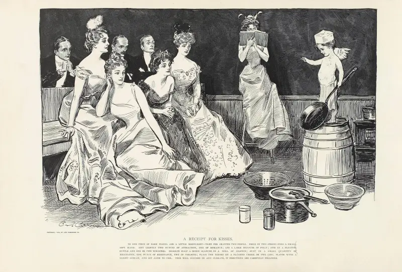 Kvitto för kyssar av Charles Dana Gibson