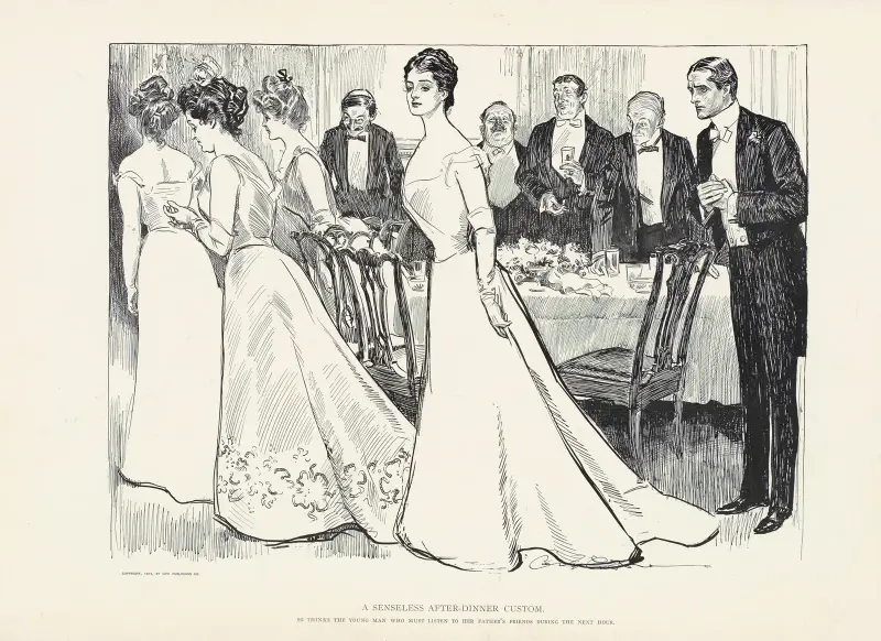 En meningslös sed efter middagen av Charles Dana Gibson