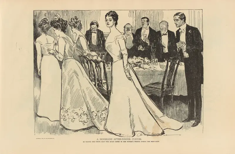 A senseless after-dinner custom av Charles Dana Gibson