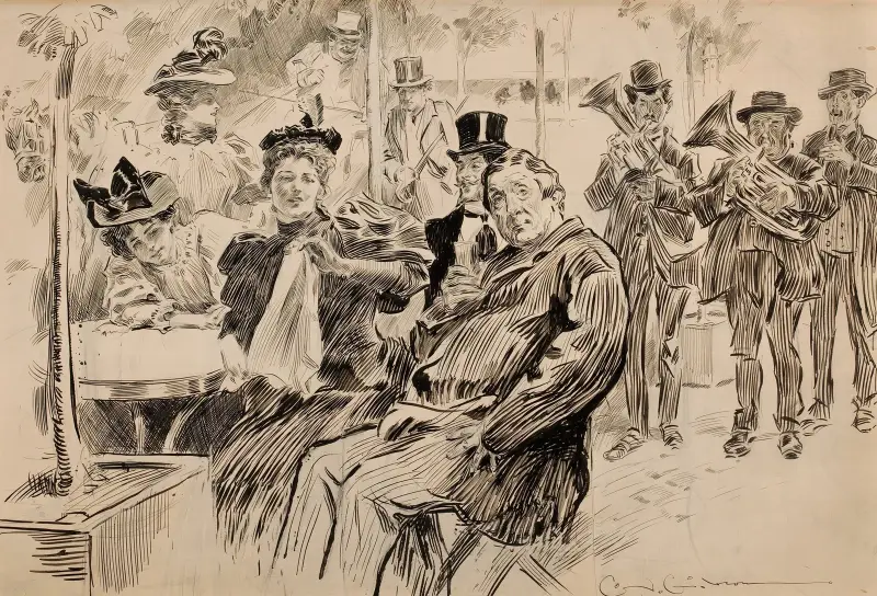 Über Paris von Charles Dana Gibson