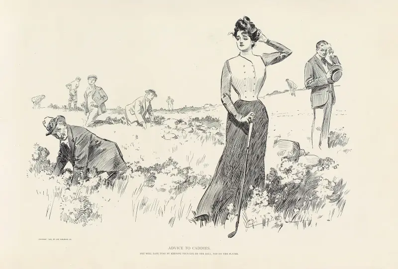 Råd till caddies av Charles Dana Gibson
