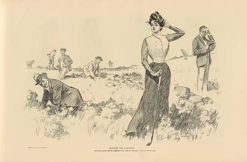 Råd till caddies av Charles Dana Gibson
