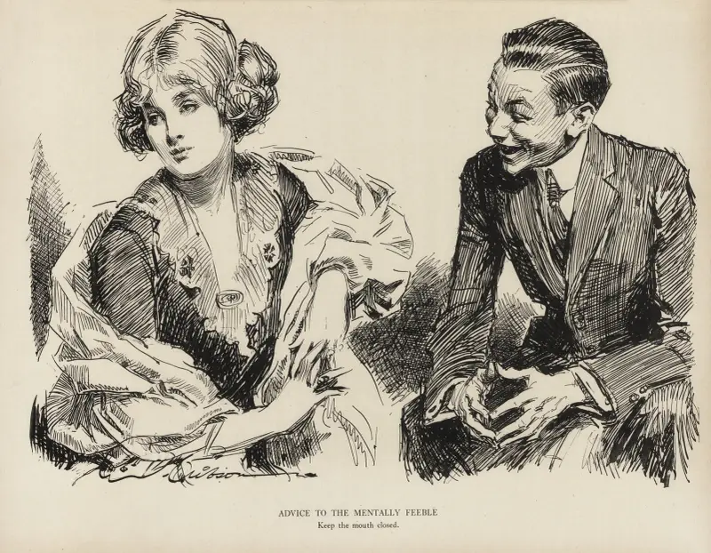 Råd till de svagsinta – Håll munnen stängd av Charles Dana Gibson