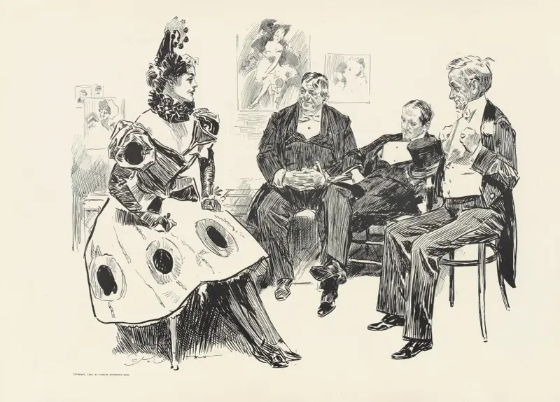 Efter föreställningen av Charles Dana Gibson