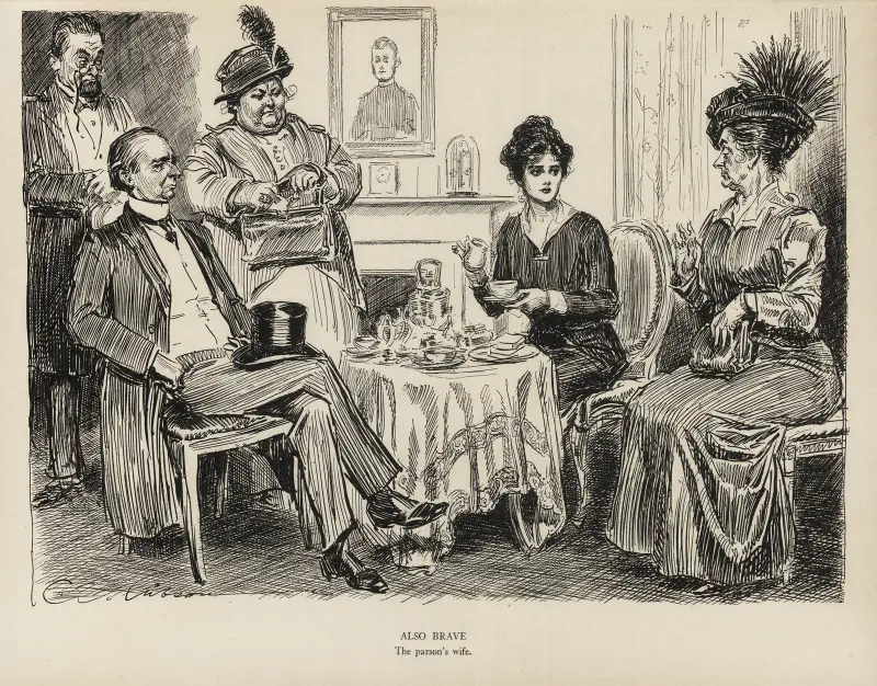 Also Brave – The Parson’s wife av Charles Dana Gibson