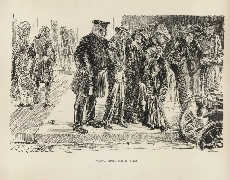 Bland dem som inte bjudits in av Charles Dana Gibson