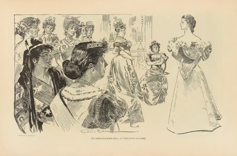 An ambassador’s ball in the days to come av Charles Dana Gibson