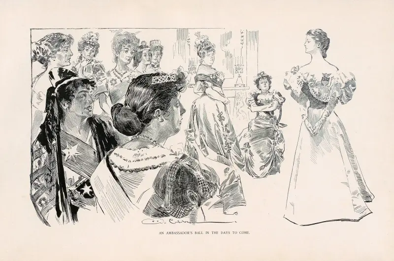 An Ambassador’s ball in the days to come av Charles Dana Gibson