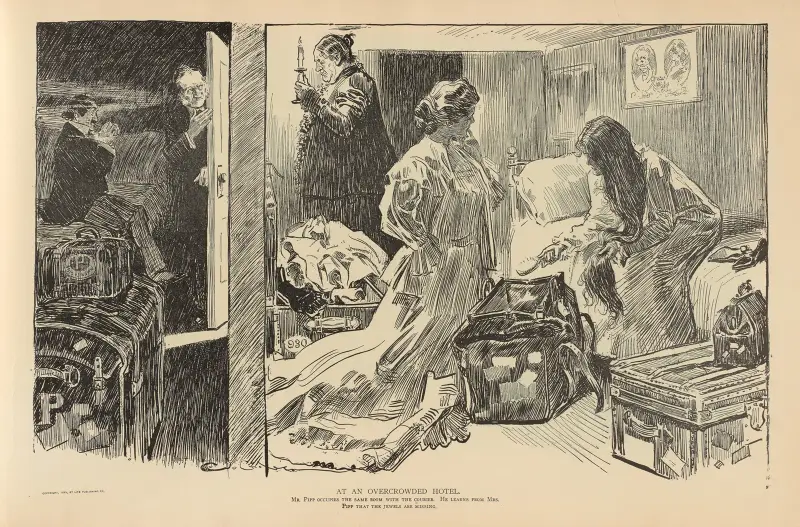 På ett överfullt hotell av Charles Dana Gibson