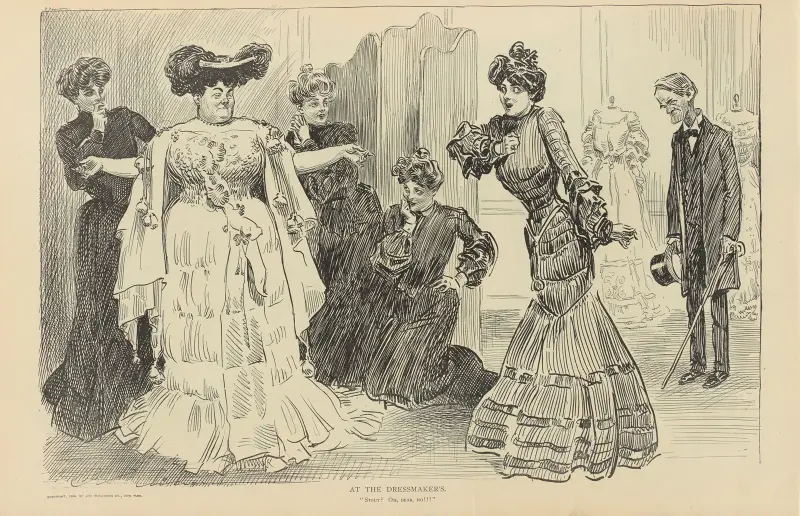 Hos sömmerskan av Charles Dana Gibson