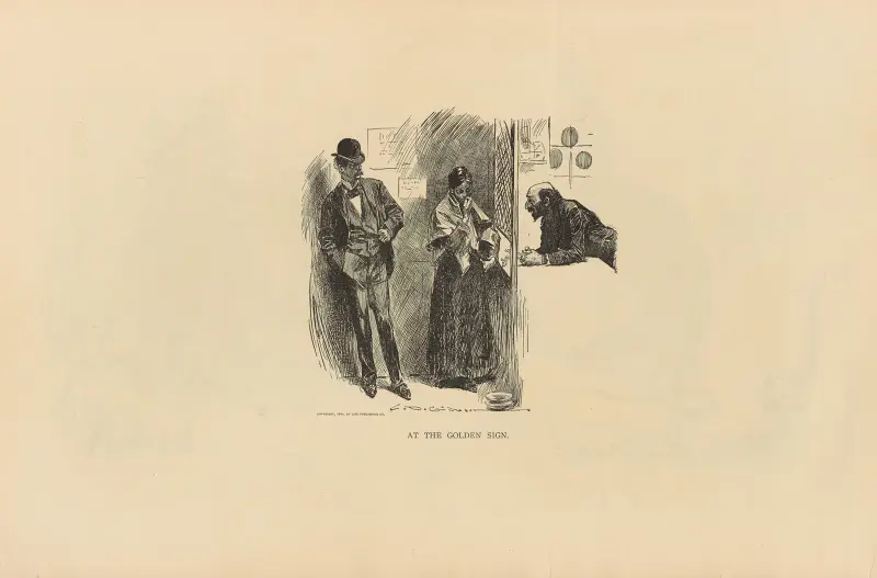 Vid det gyllene skylten av Charles Dana Gibson