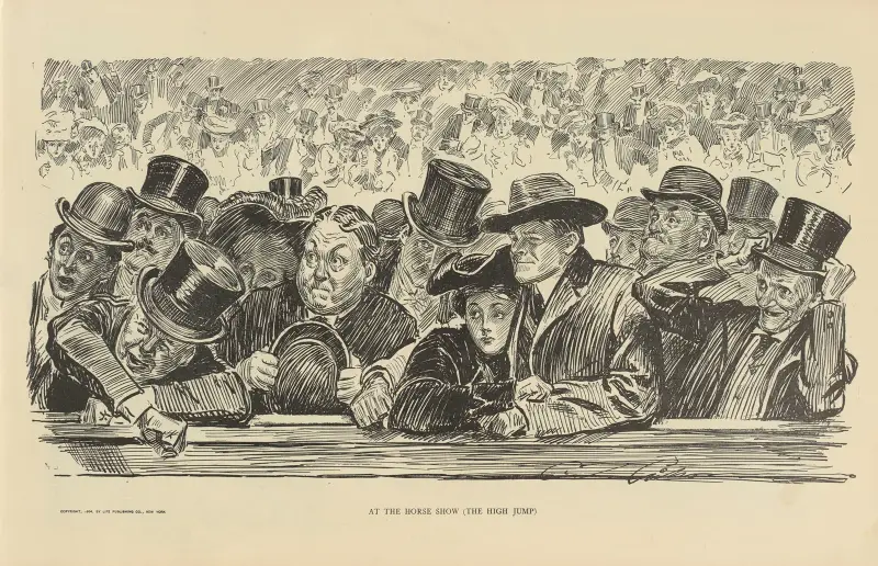 På hästshowen (Höjdhoppet) av Charles Dana Gibson