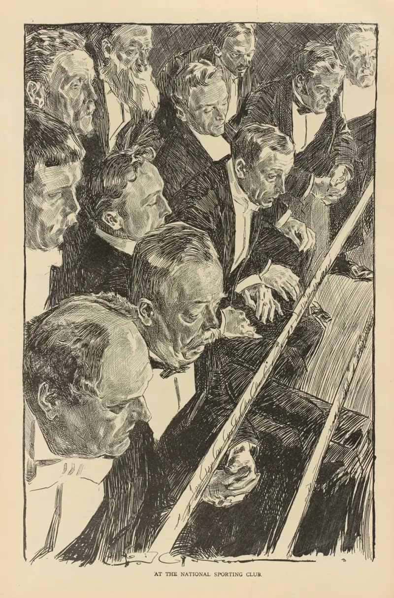 På National Sporting Club av Charles Dana Gibson