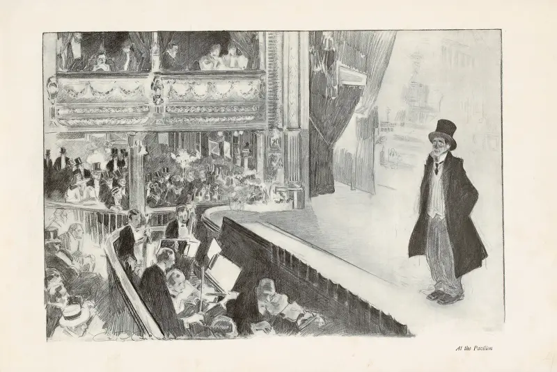 At the Pavillion av Charles Dana Gibson