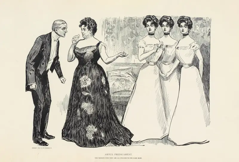 Schreckliche Verlegenheit von Charles Dana Gibson