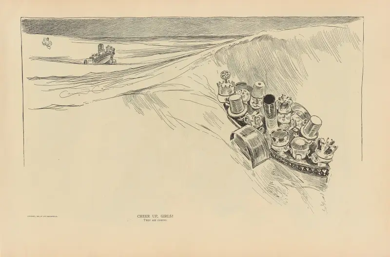 Cheer up, girls! av Charles Dana Gibson