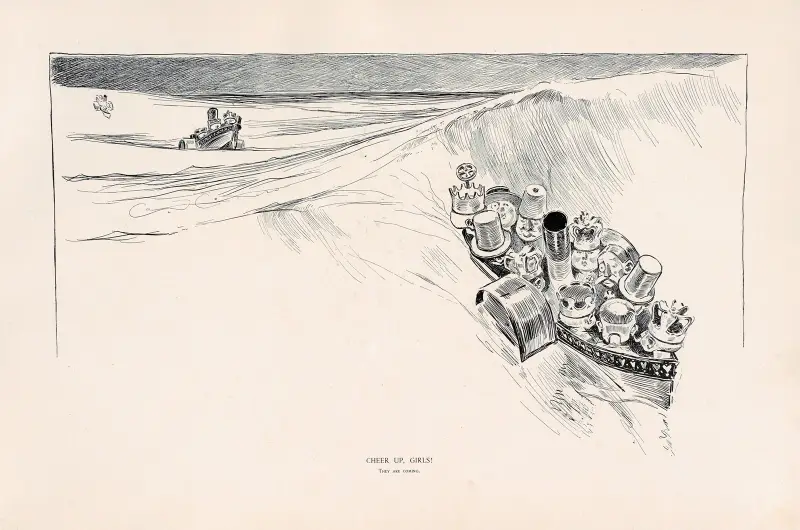 Cheer Up, Girls! av Charles Dana Gibson