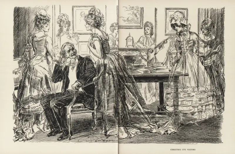Christmas Eve Visitors av Charles Dana Gibson