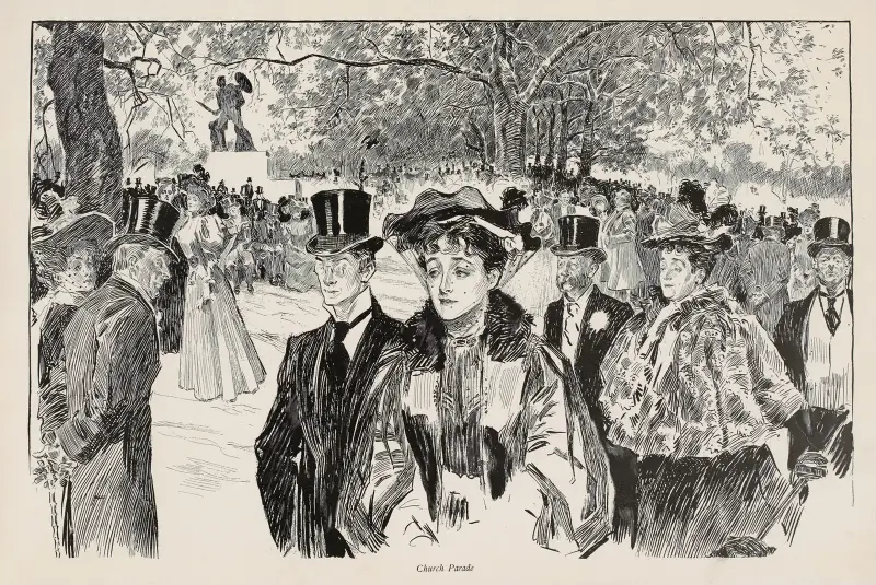 Church Parade, Charles Dana Gibson