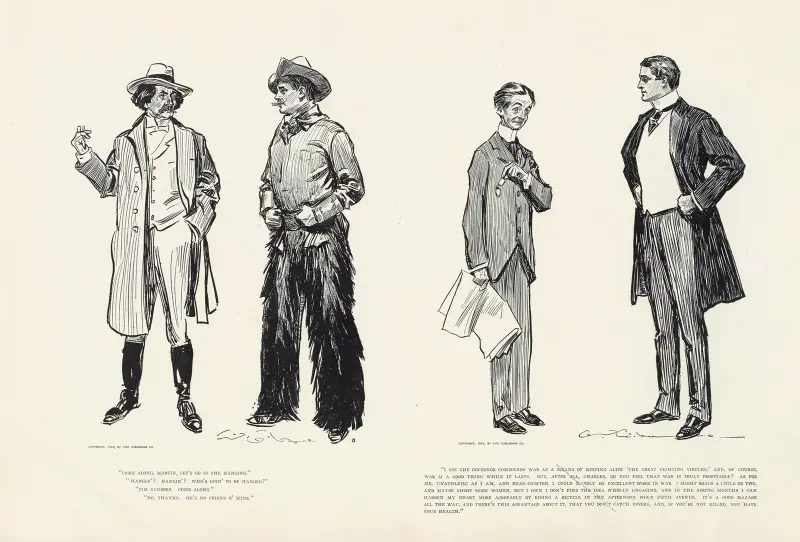 ‘Come along, Martin, Let’s go to the hanging’ av Charles Dana Gibson