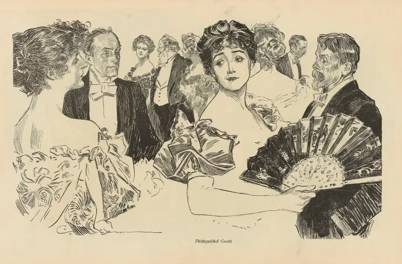 Vornehme Gäste, 1893 von Charles Dana Gibson