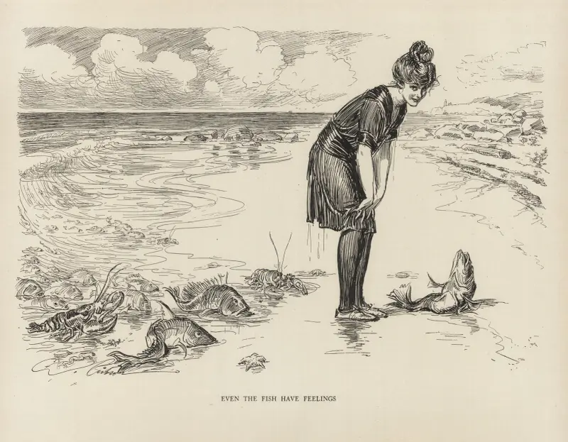 Even the fish has feelings av Charles Dana Gibson