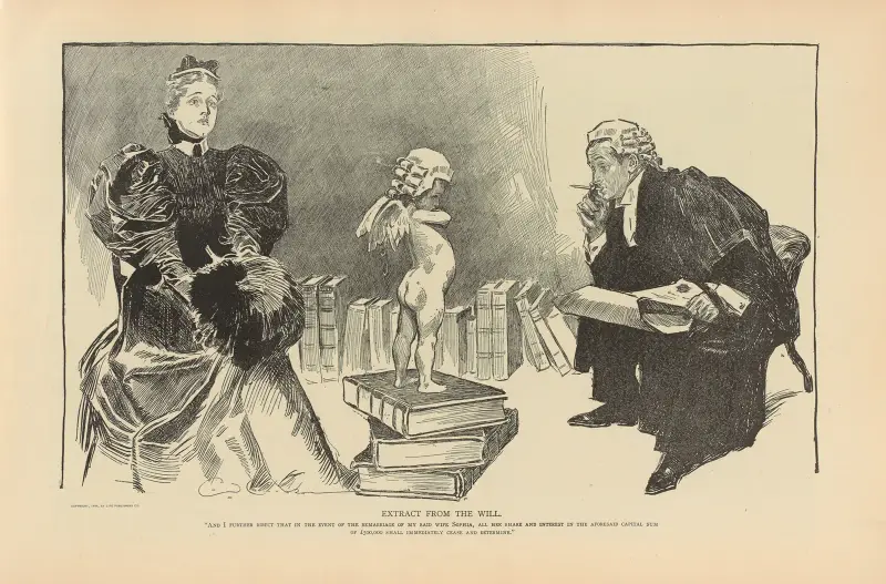 Extract from the will av Charles Dana Gibson