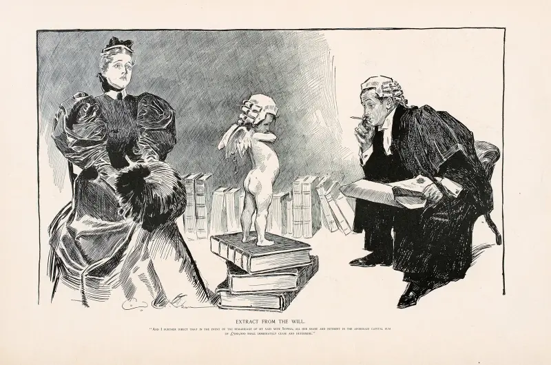 Utdrag ur testamentet av Charles Dana Gibson