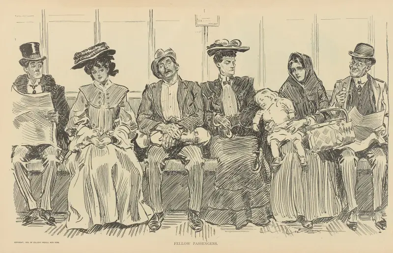 Fellow passengers av Charles Dana Gibson
