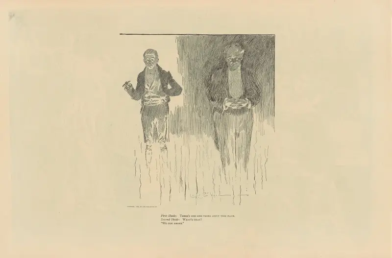 First Shade; There’s one good thing about this place av Charles Dana Gibson